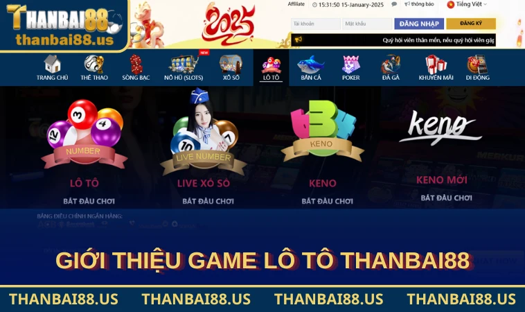 Giới thiệu game Lô Tô THANBAI88