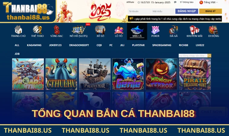 Tổng quan bắn cá THANBAI88 